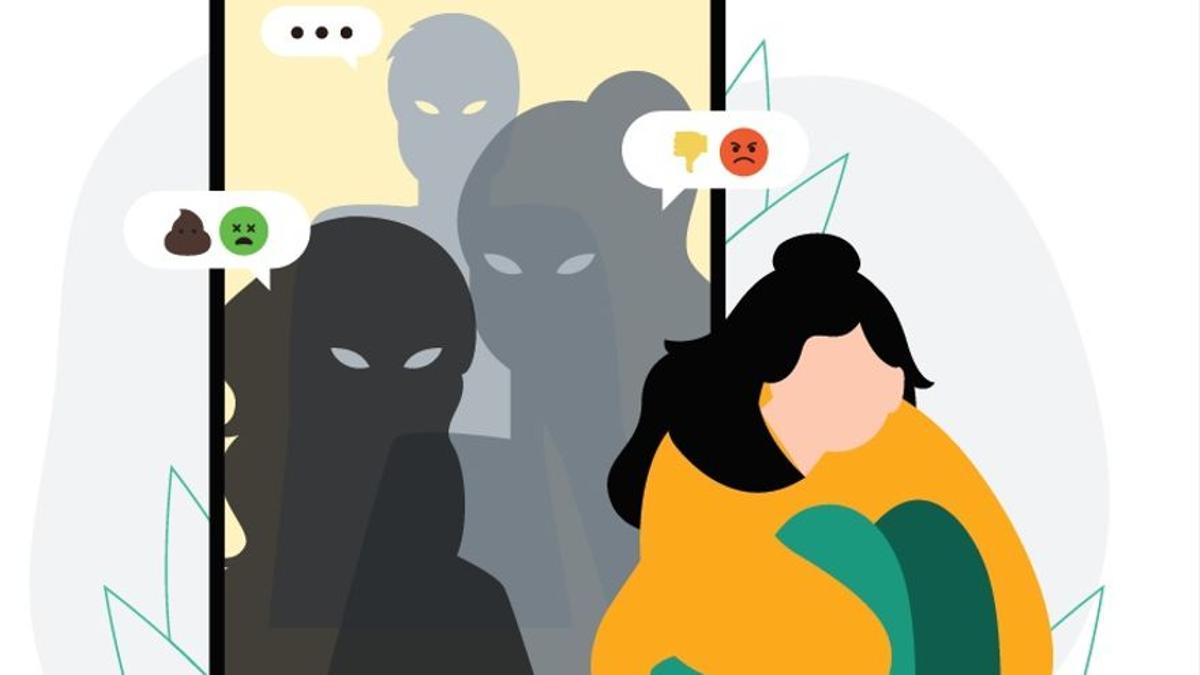 Imagen sobre ciberbullying.