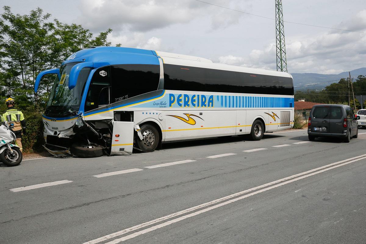El autobús accidentado