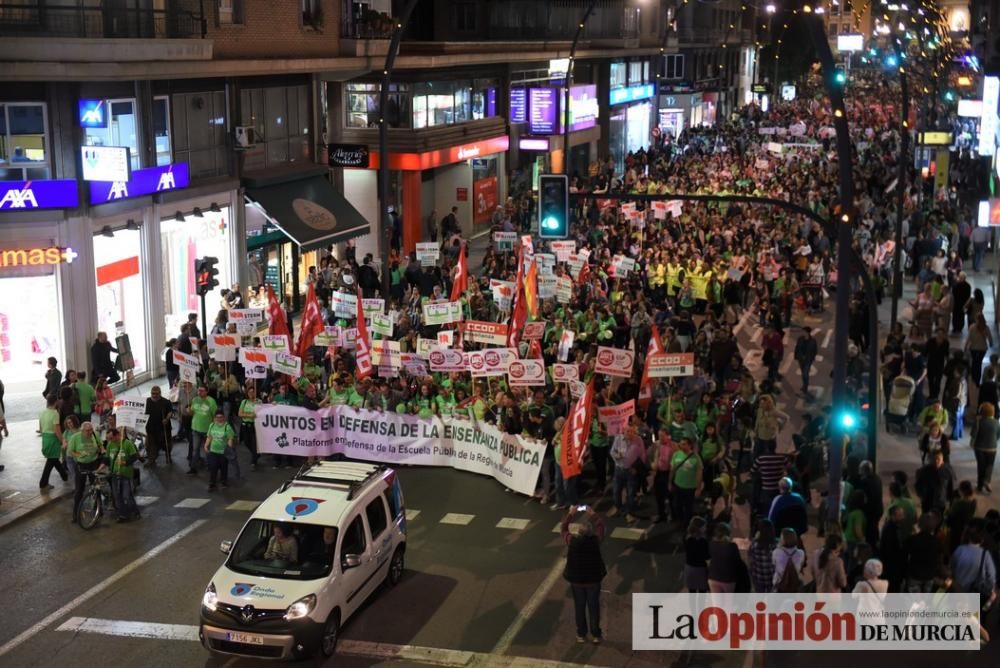 Manifestación contra la LOMCE y los recortes en la Educación en Murcia