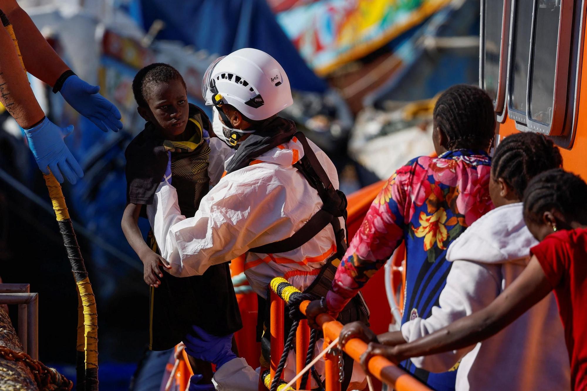 Llegada de migrantes a Gran Canaria