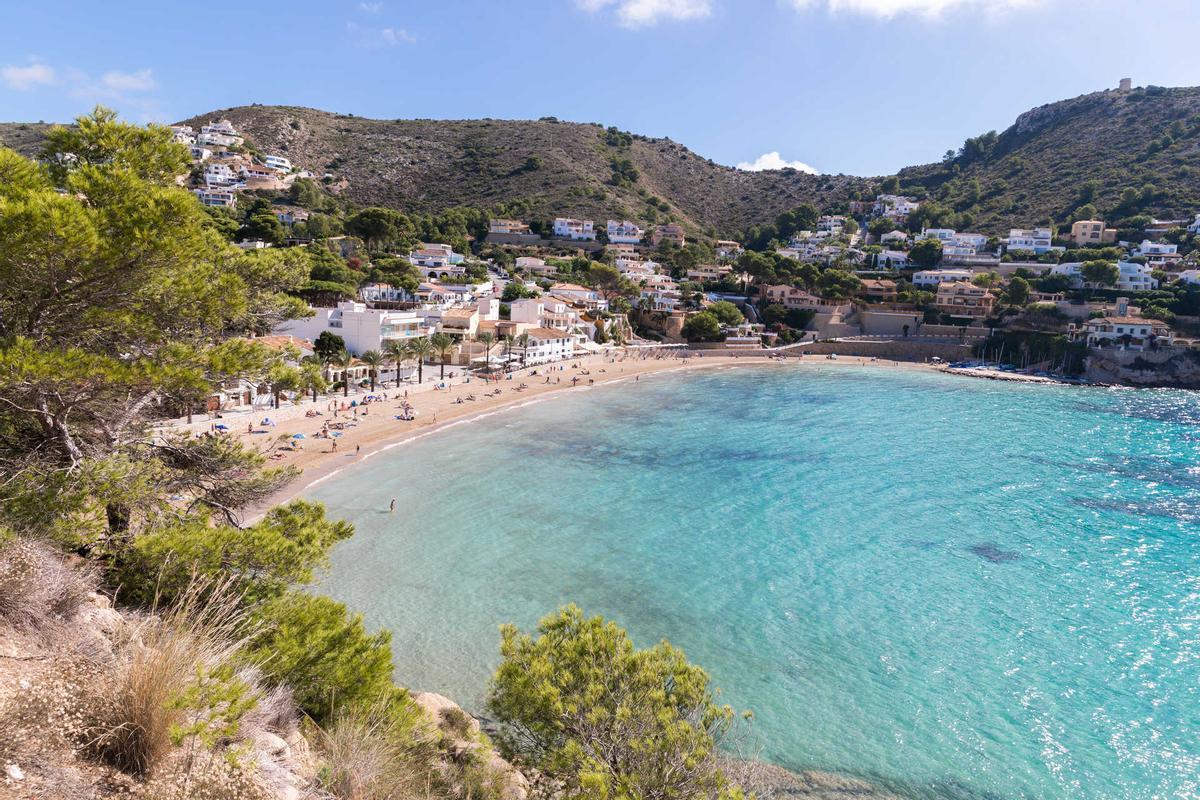 Playa del Portet, Tuelada-Moraira (Alicante).