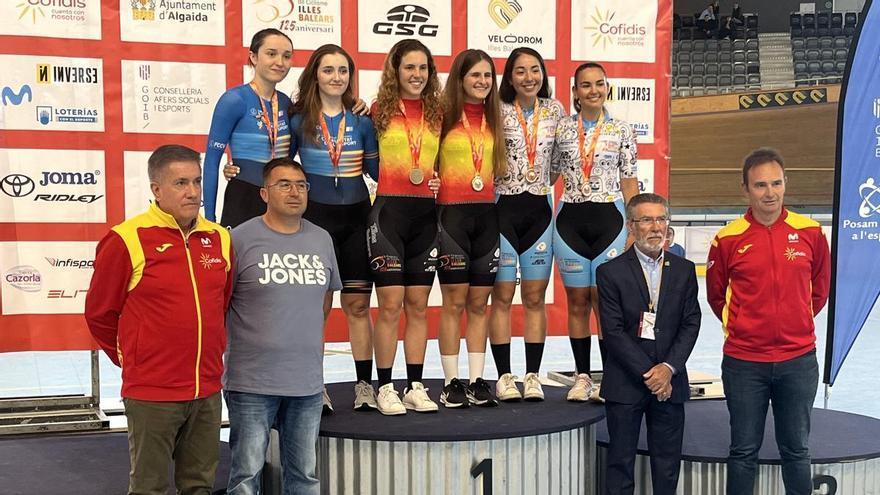 Baleares eleva a nueve sus medallas en los Nacionales de ciclismo en pista de Palma