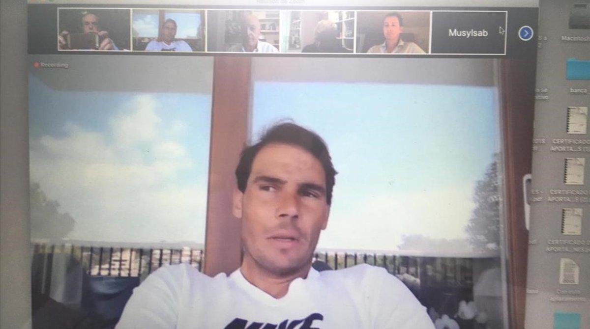 rozas53648089 rafa nadal videoconferencia compa eros del tenis200604133253 rozas53648089 rafa nadal videoconferencia compa eros del tenis200604133253