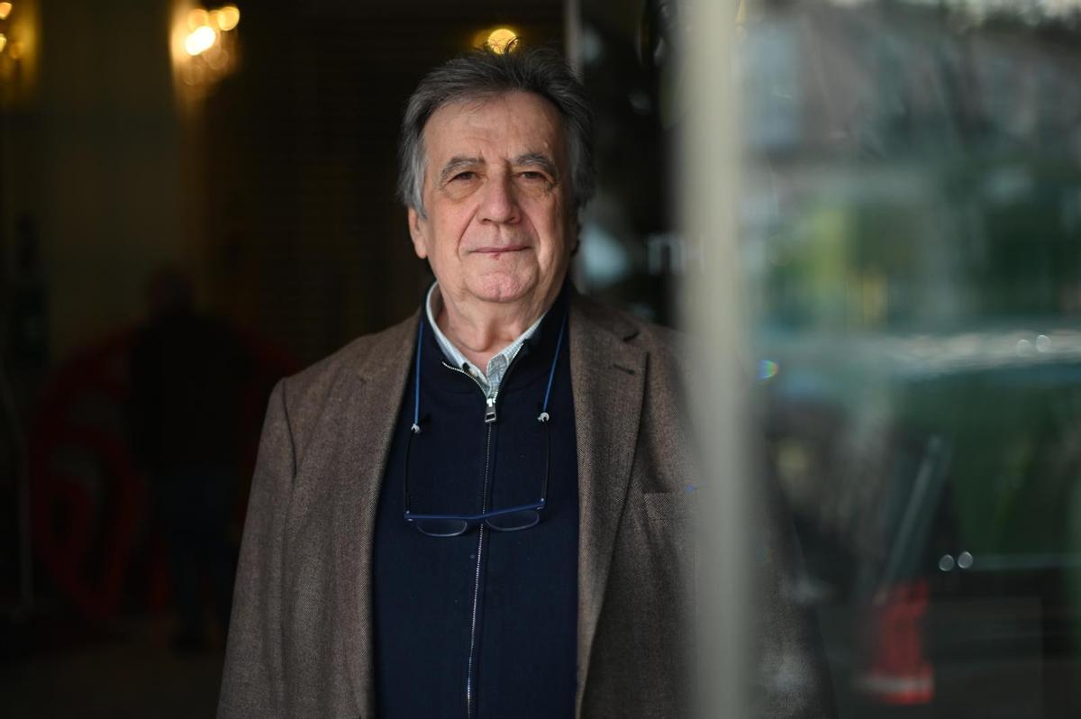 Luis Landero (Alburquerque, 1948), este pasado martes en Zaragoza.