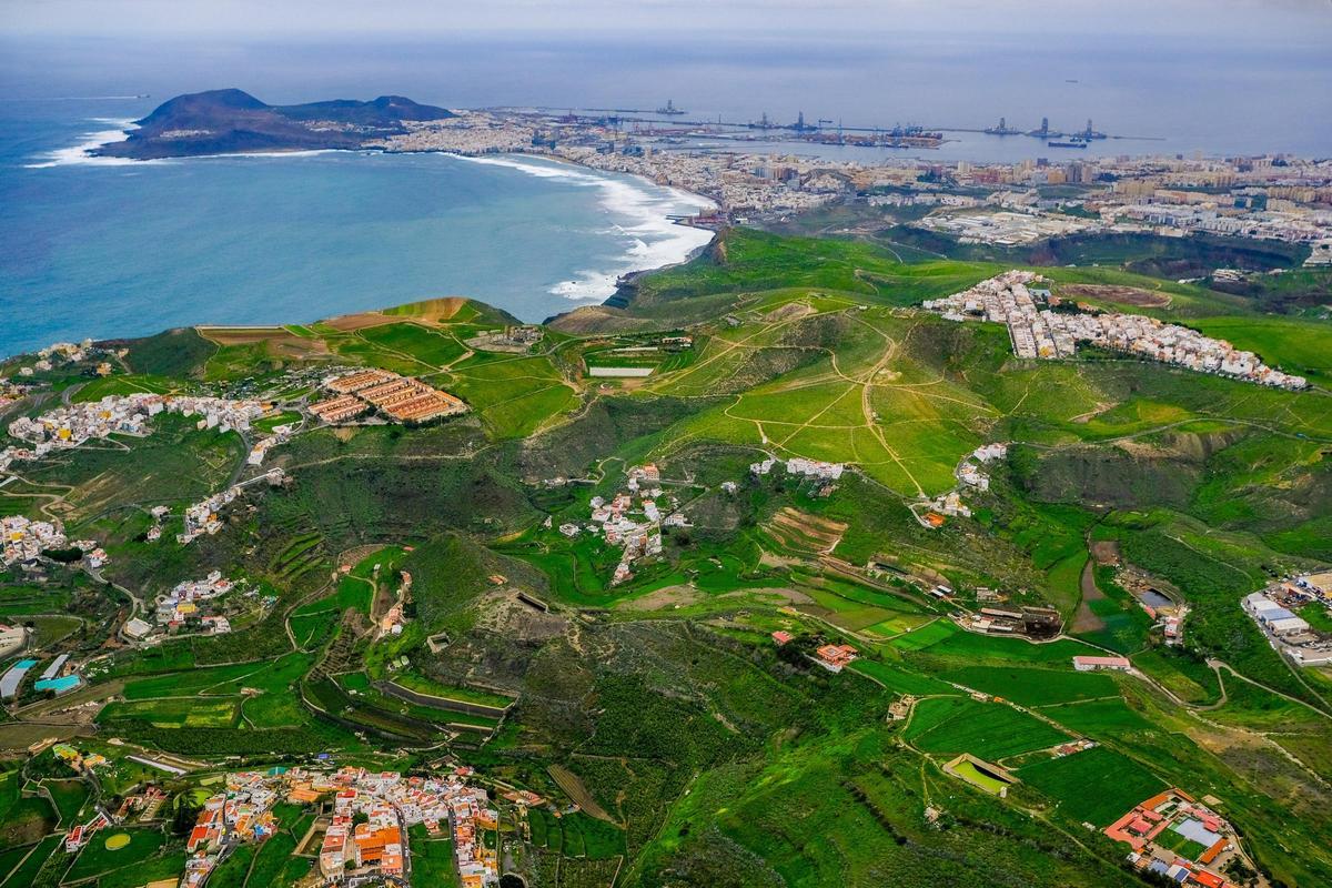 Vista de la ciudad de Las Palmas de Gran Canaria.