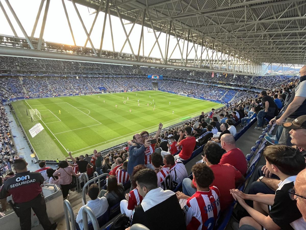 Aspecto inmejorable del estadio del Espanyol.