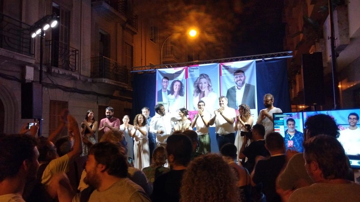 Sumar Més hace historia y consigue un escaño en el Congreso: "Ahora sí, la voz de Balears va a contar en Madrid"