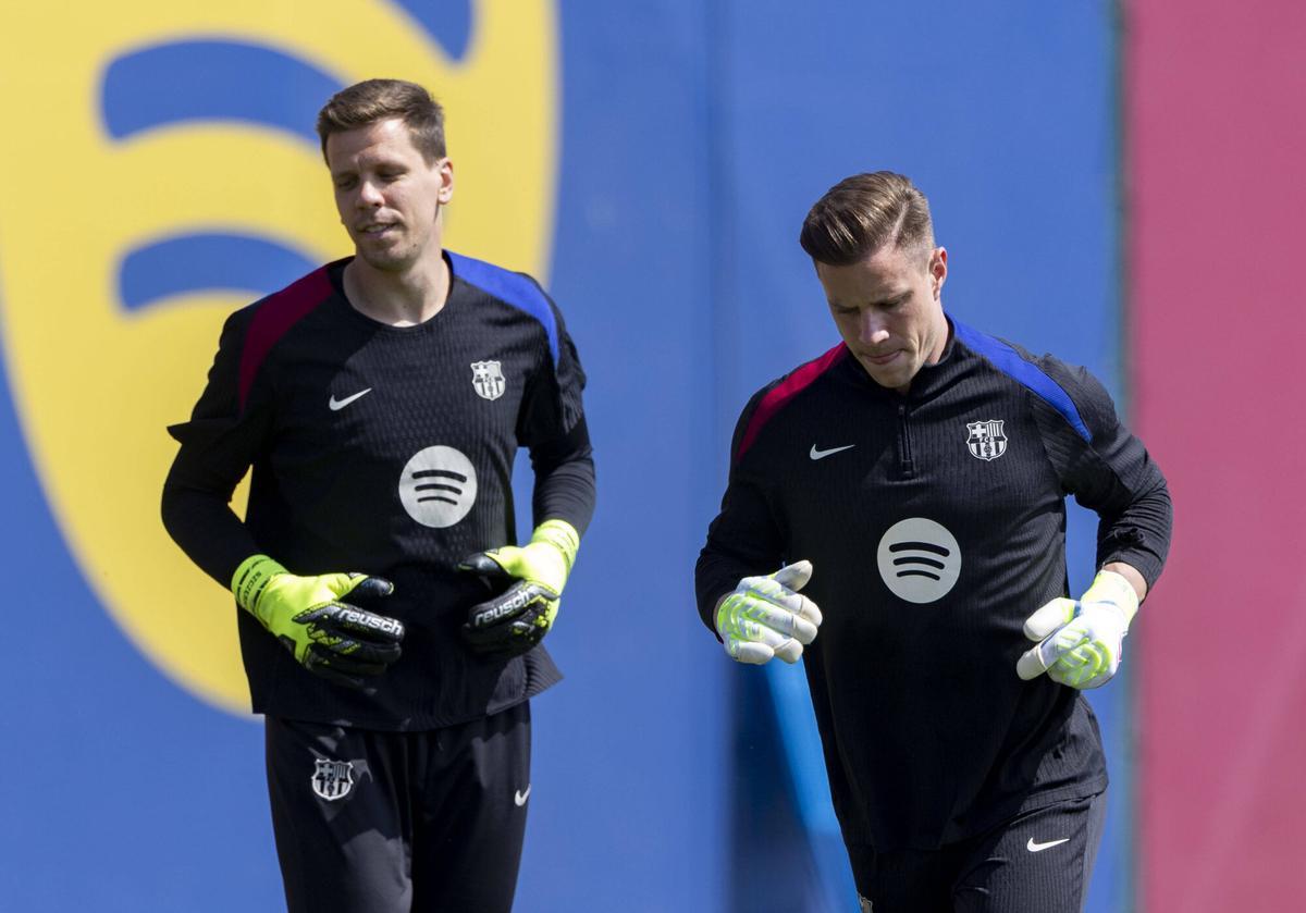 Szczesny and Ter Stegen, in the last session.