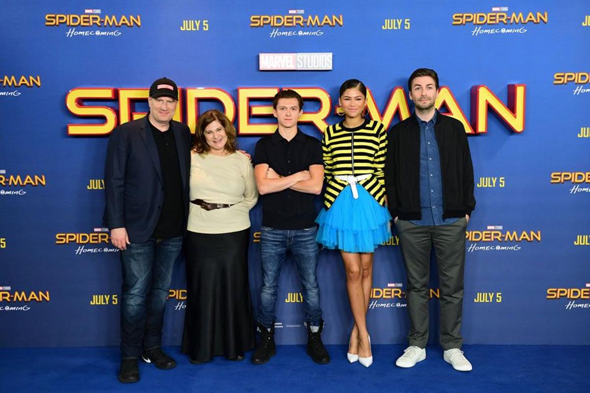 Todo el equipo de la película en el estreno de 'Spider-Man: Homecoming' en Londres