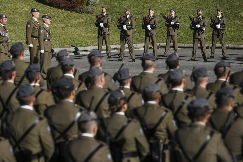 Parada militar del acto de celebración de la Inmaculada