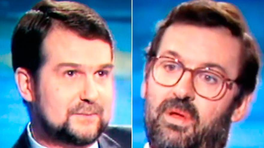 Abel Caballero y Mariano Rajoy en un debate de 1995. // LaSexta