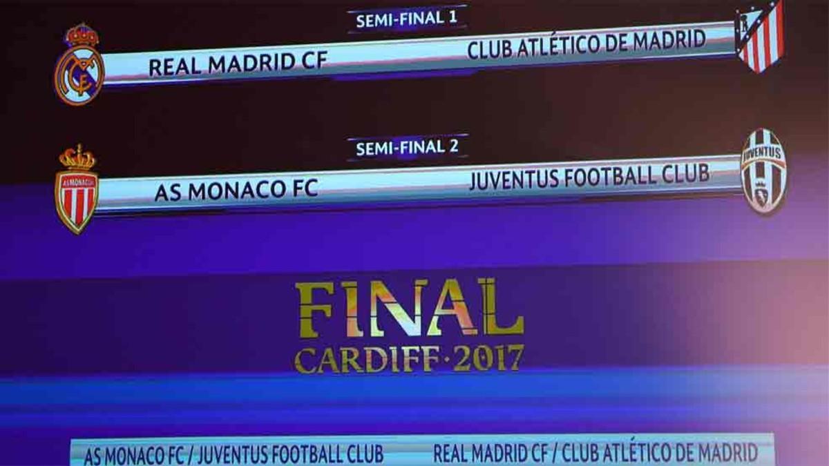 Estas son las semifinales de la Champions League 2016 / 2017