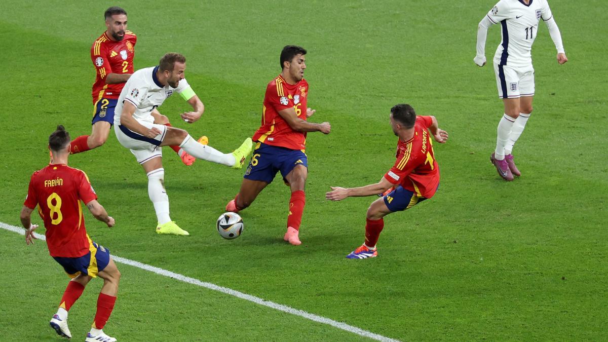 Harry Kane durante la final de la Eurocopa ante España