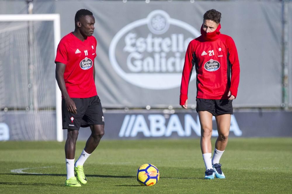 Entrenamiento del Celta a puerta cerrada