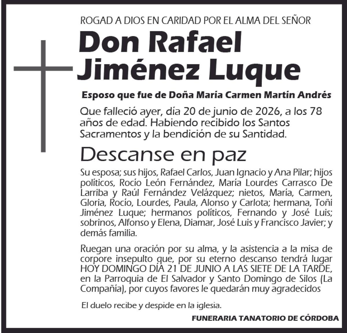 Rafael Jiménez Luque