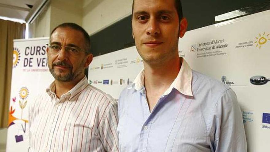 Gilberto Sánchez y José Ramón Calvo, director del curso.