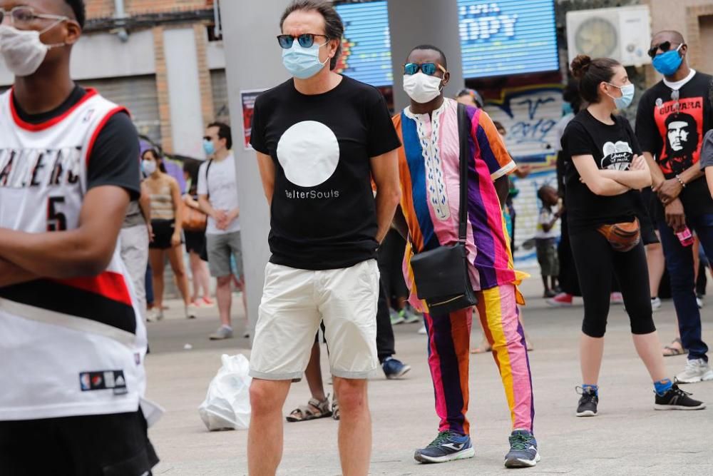 Protesta contra el racismo en Murcia