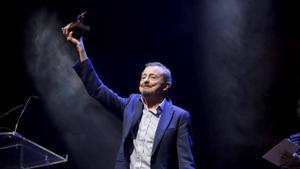 Juan Diego, recibiendo el premio de la Unión de Actores en 2018. 