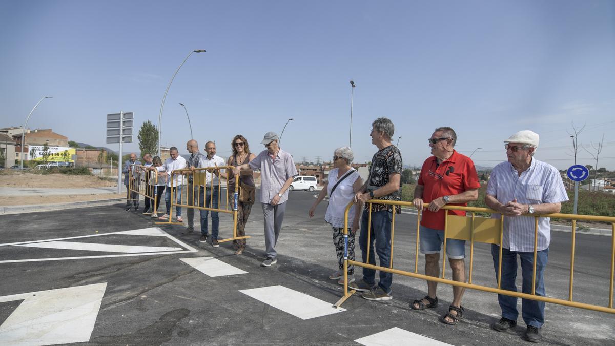 Estrena del darrer nou tram de l'avinguda dels Països Catalans de Manresa