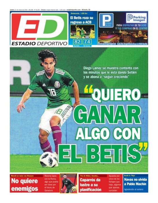 Portada ESTADIO DEPORTIVO jueves 21 de marzo 2019