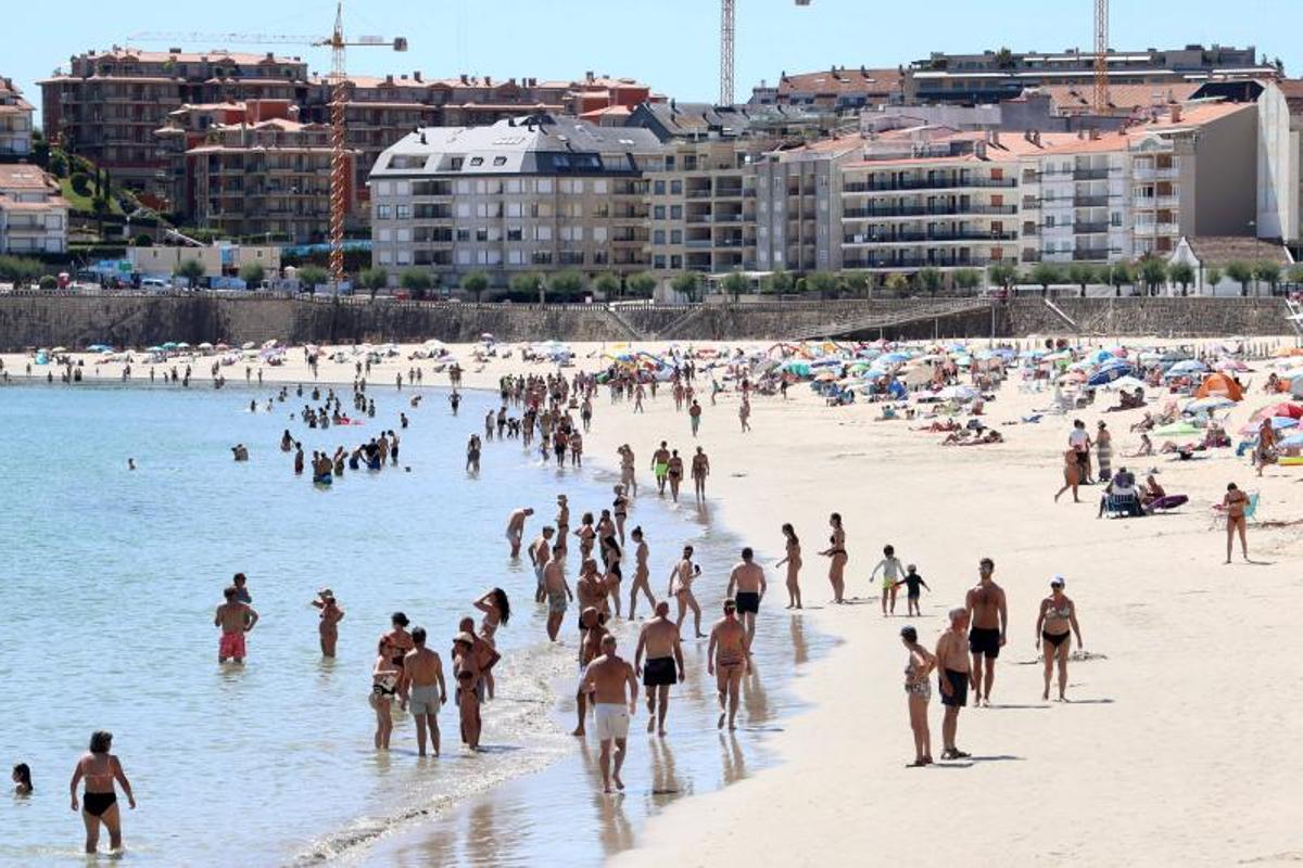 Playa de Silgar, en Sanxenxo.