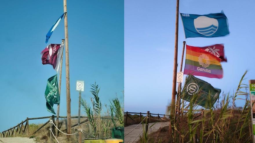 Nuevo ataque a la bandera LGTBIQ+ de Gandia en la playa de l’Auir