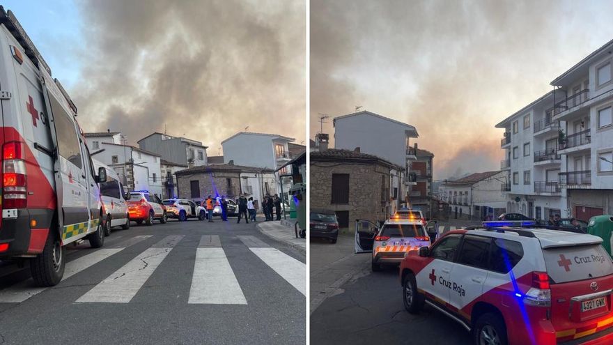 Video | La Guardia Civil acompaña a los evacuados de Las Hurdes