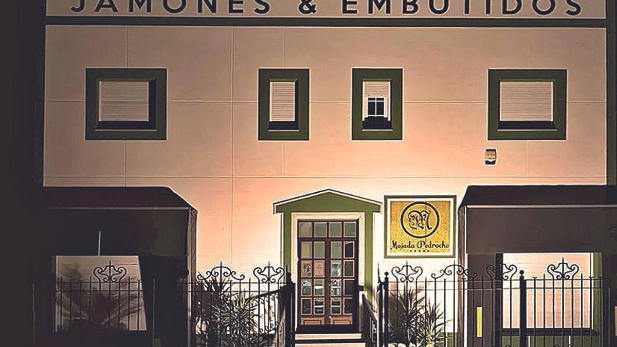Fachada de la firma Jamones Majada Pedroche.