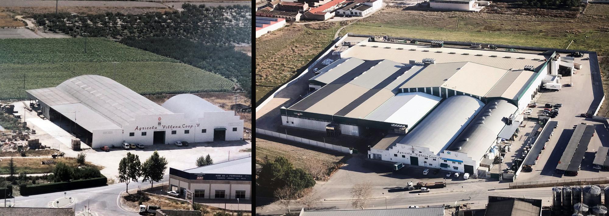 En el año 1975 la nave de Agrícola Villena contaba con 1.900 m2. Hoy en día, la empresa tiene unas instalaciones de más de 20.000 m2 en una parcela de 38.000 m2.