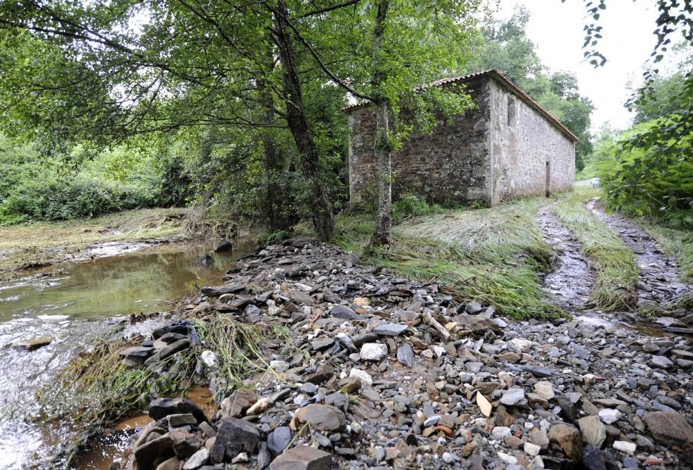 Tormentas en Galicia: los daños de Vila de Cruces
