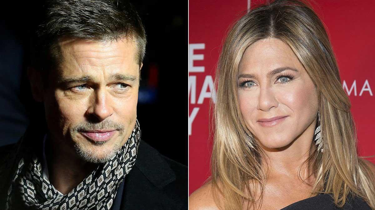 Brad Pitt asiste a la fiesta del 50 cumpleaños de Jennifer Aniston