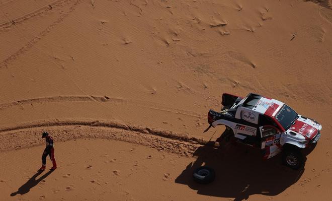 Estás son las imágenes que nos ha dejado la etapa 5 del Rally Dakar de coches y motos