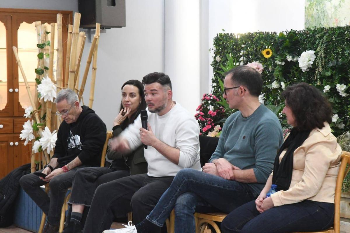 Los ponentes del acto.