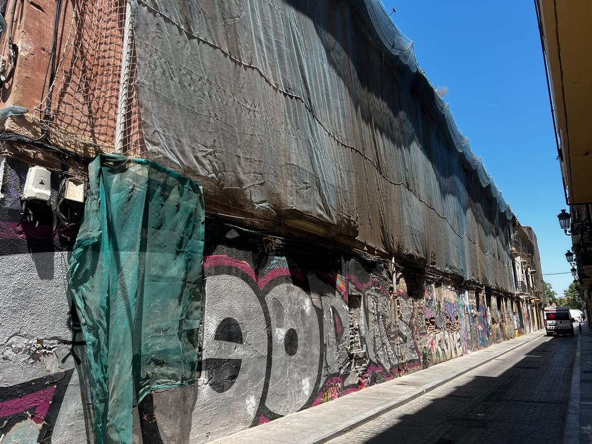 La calle Gutenberg de València también se verá afectada por el PAI del Carmen La calle Gutenberg de València también se verá afectada por el PAI del Carmen