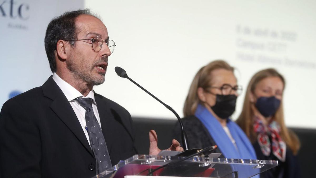 Narcís Coll, president de la Fundació CETT durant la seva intervenció | EFE
