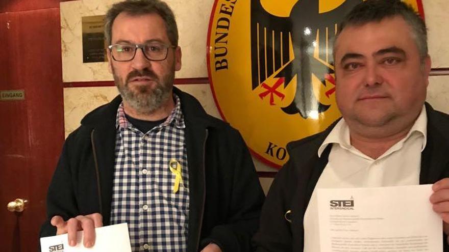 El STEI acude al consulado alemán en Palma a pedir garantías para Puigdemont