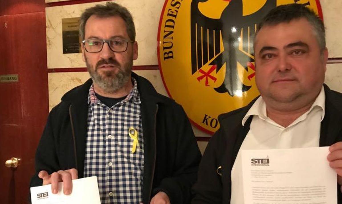 El STEI acude al consulado alemán en Palma a pedir garantías para Puigdemont