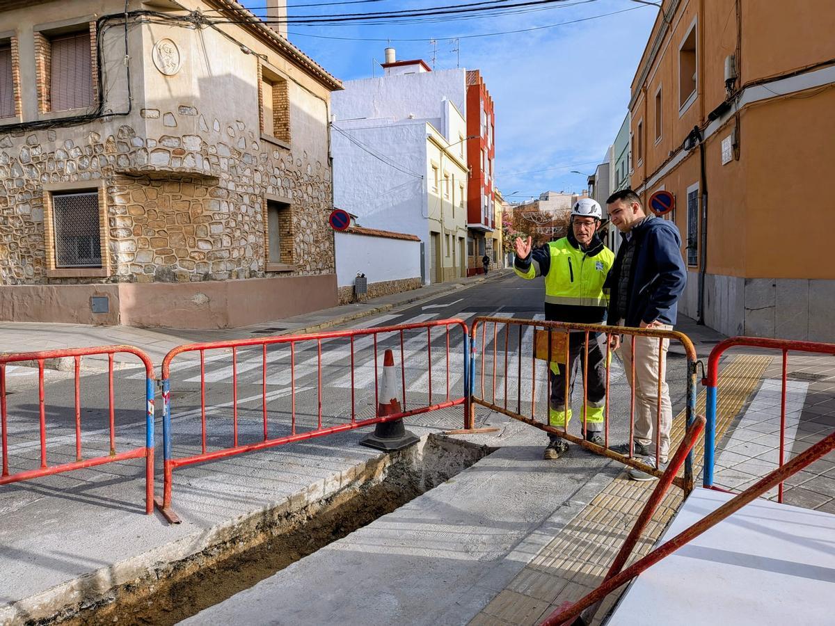 El concejal de Urbanismo, Borja Castell, ha visitado el inicio de las obras.