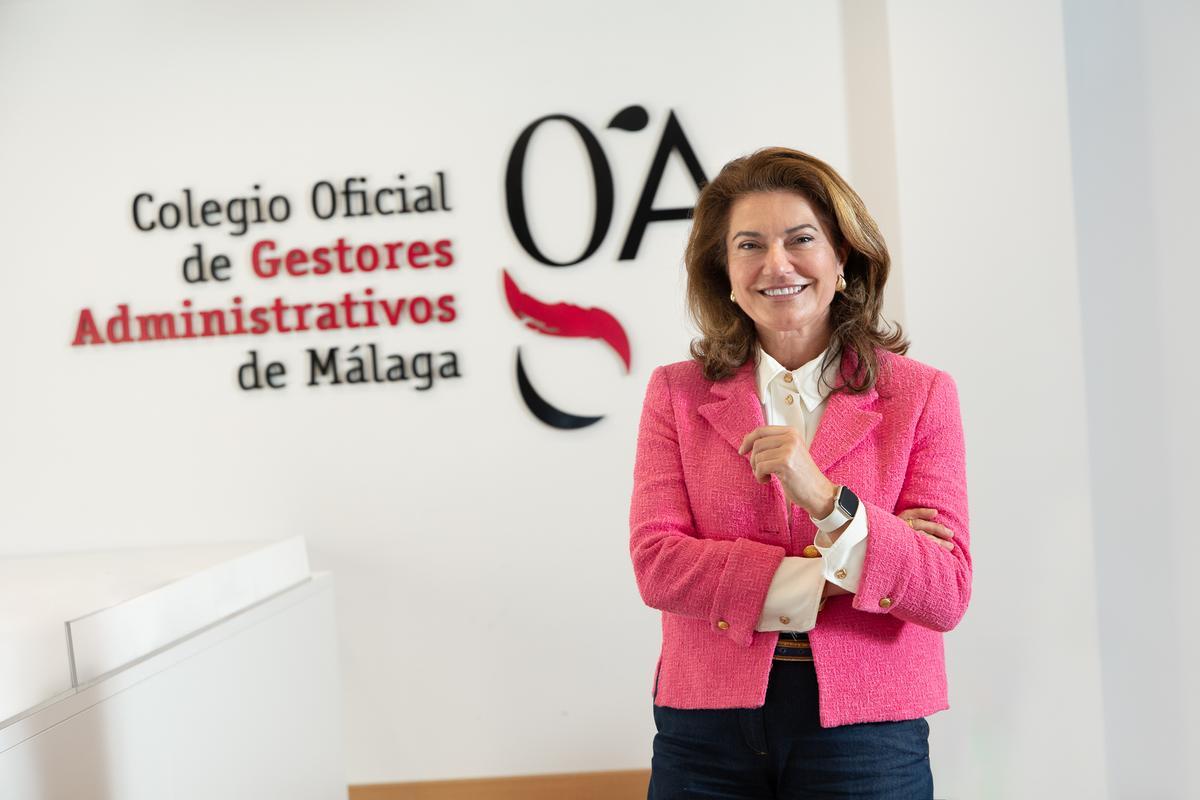 Virginia Martín, presidenta del Colegio de Gestores Administrativos de Málaga