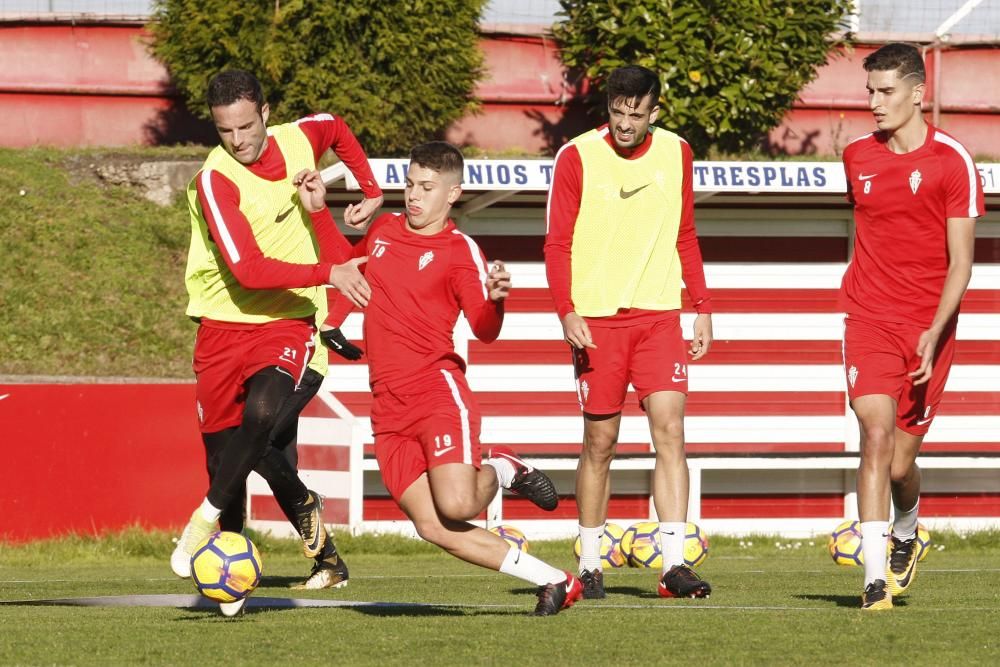 Entrenamiento del Sporting