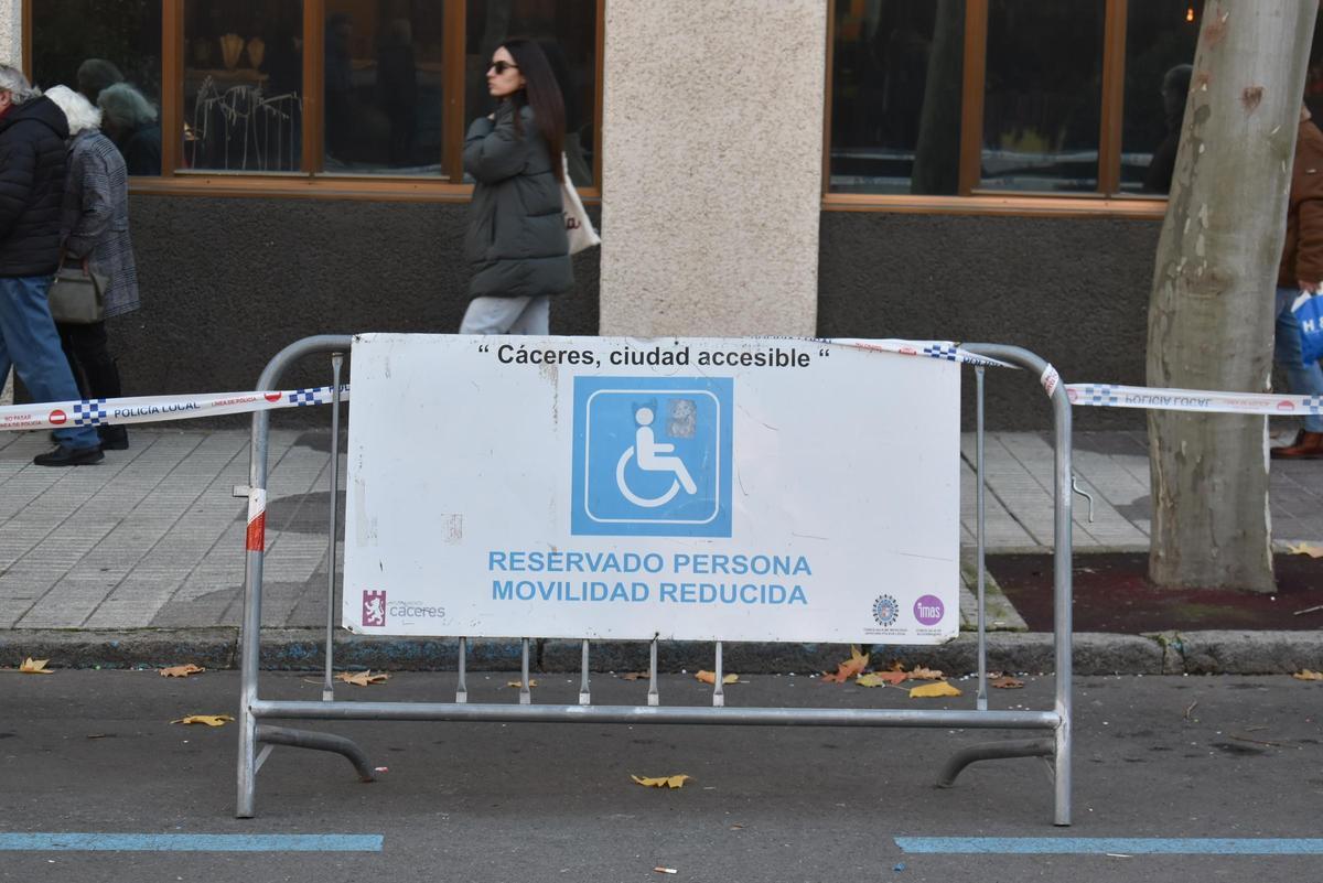 Zona de movilidad reducida.