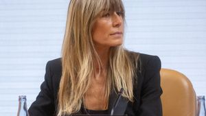 La mujer del presidente del Gobierno, Begoña Gómez, durante su comparecencia en la comisión de investigación sobre programas de cátedras y postgrados de la Universidad Complutense en la Asamblea de Madrid. 