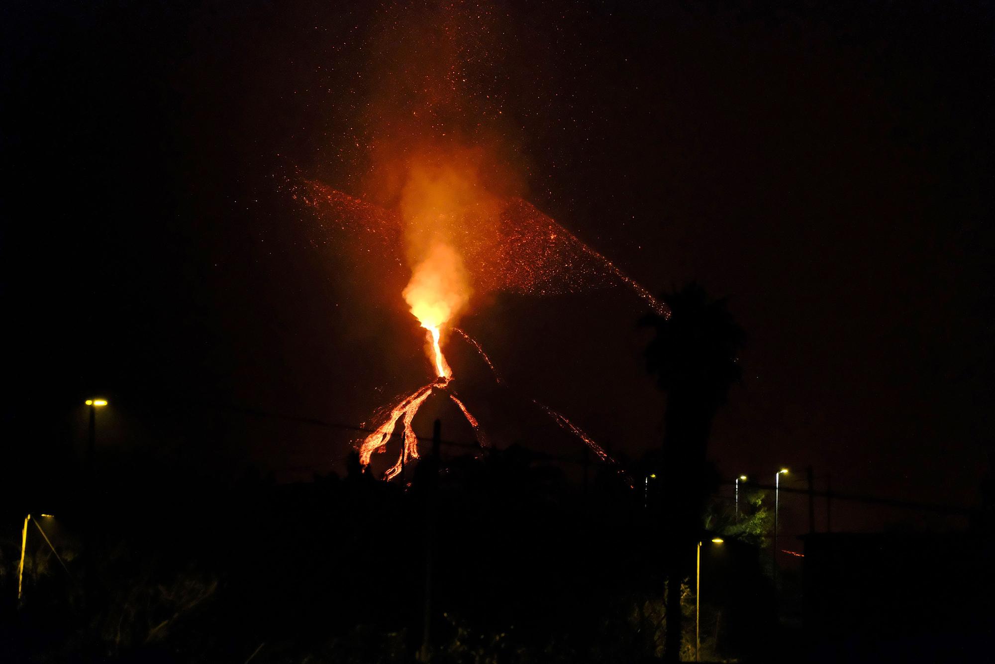 Estado de la erupción del volcán de La Palma (17/10/21)