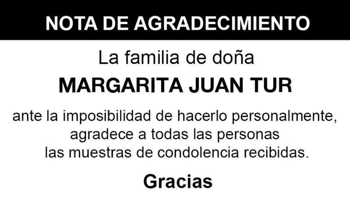 Nota Margarita Juan Tur
