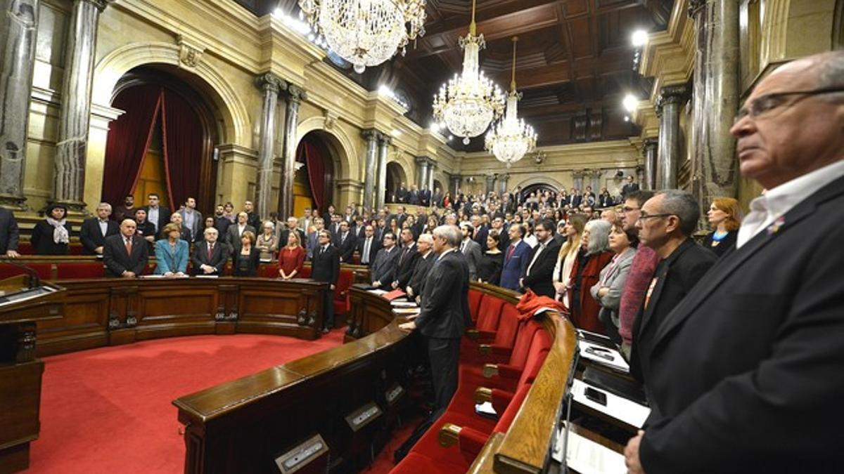 Diputados en el Parlament de Catalunya