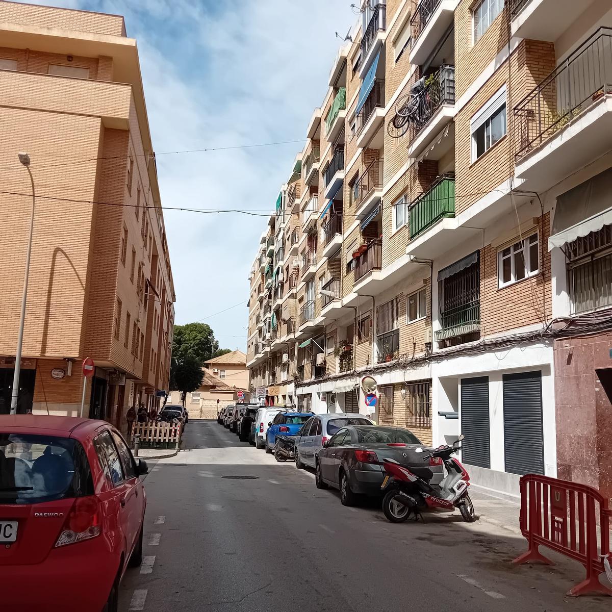 Calle Capitán Martí del barrio Navarregui, una de las que se va a rehabilitar