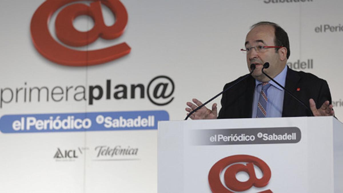 Miquel Iceta, en el Foro Primera Plan@.