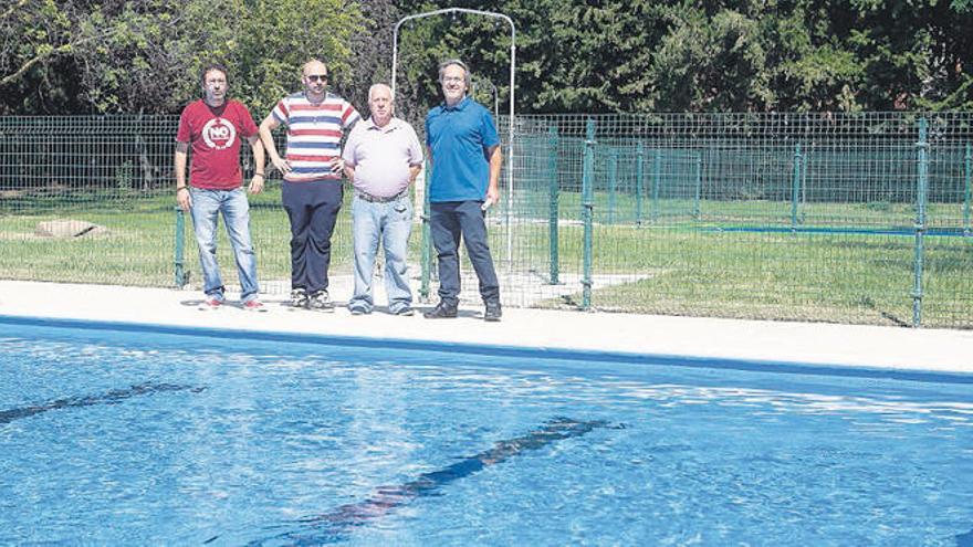 Guarido, ayer, en la piscina del Tránsito.