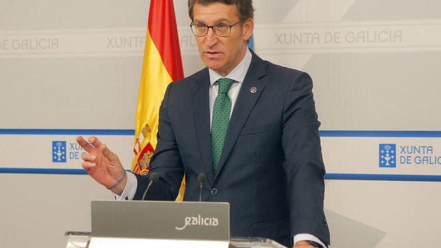 Alberto Núñez Feijóo, tras el Consello de la Xunta // X. Álvarez