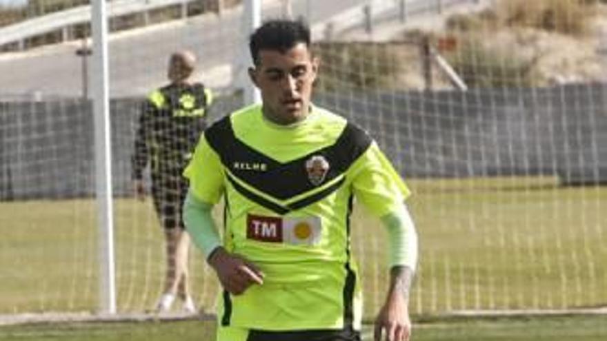 Carlos Castro, ayer, durante su primer entrenamiento.